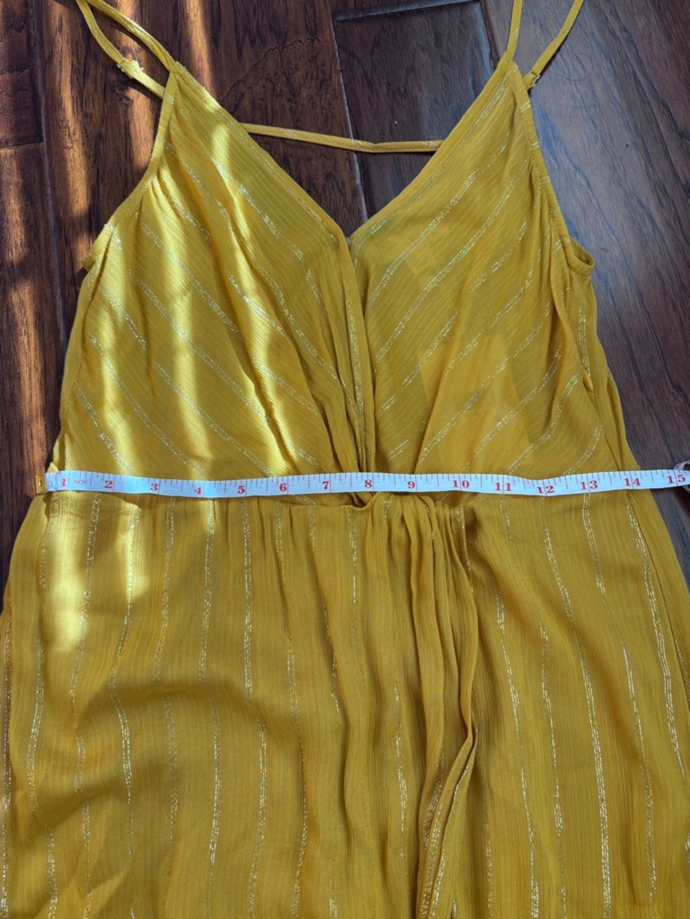Yellow Gold-Thread Dress- S - Picture 6 of 7